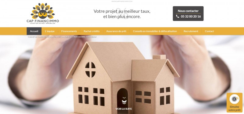 Création d'un site internet pour une agence de courtage immobilier à Bordeaux - Cap Financimmo