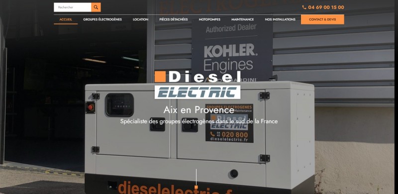 Groupe electrogène à vendre sur Aix en provence avec Diesel Electric - Diesel Electric