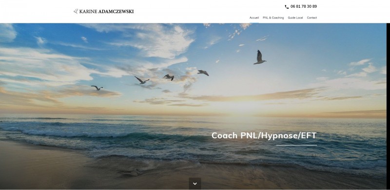 Création d’un site internet pour Karine Stolf, coach de vie et praticien PNL spécialisée en hypnose à Toulon 