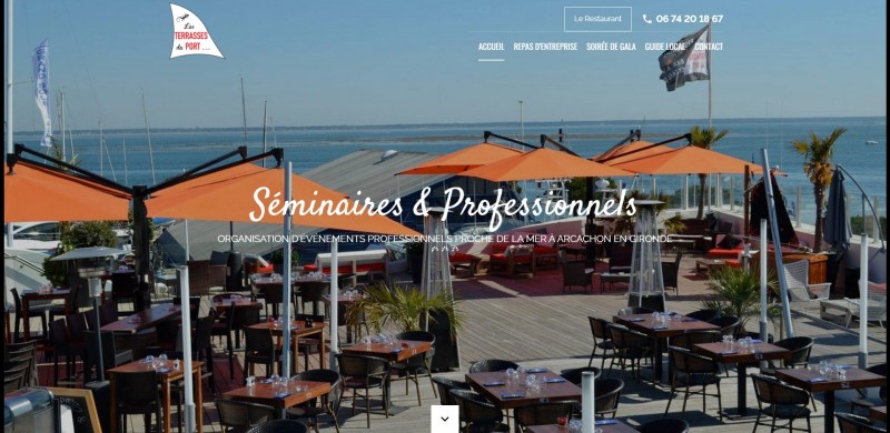 Organiser un événement d'entreprise en rooftop avec Vue Mer avec le restaurant et traiteur Les Terrasses du port à Arcachon
