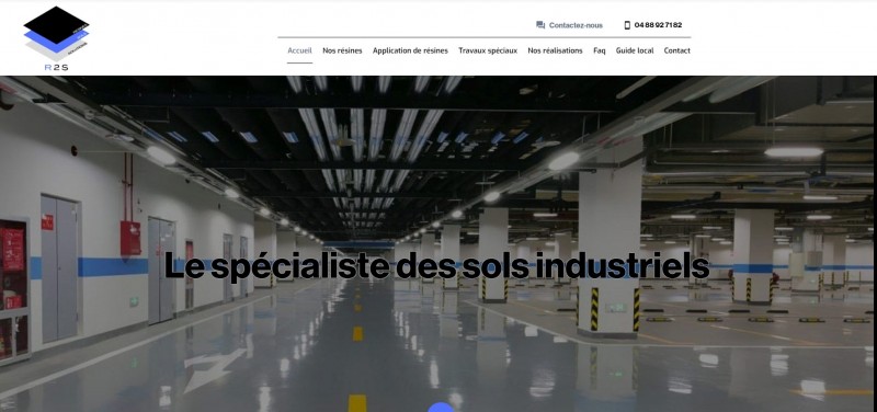 Création d’un site web pour R2S , le spécialiste des sols Industriels en résine époxy à Salon-de-Provence en région PACA (13)