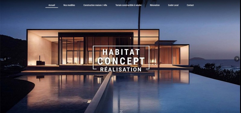 Site internet pour un constructeur de maison dans le Var - Habitat Concept