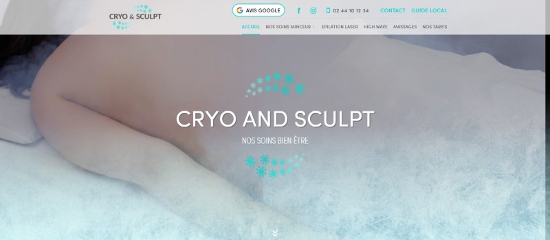 Création d’un site web pour Cryo 