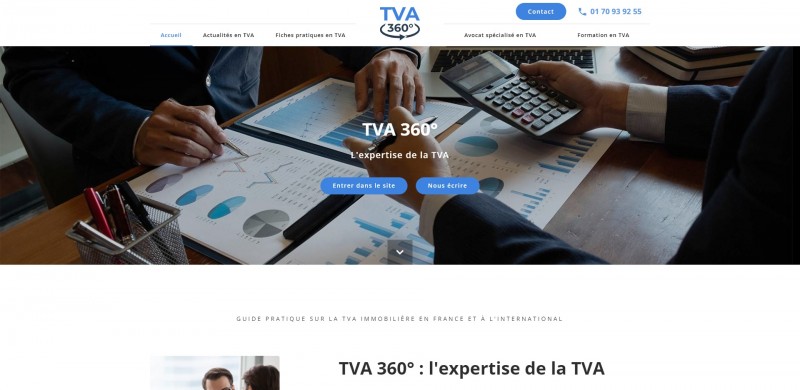 Création d’un site d’information sur la TVA pour le cabinet de Maître Edouard PRUVOST à Paris
