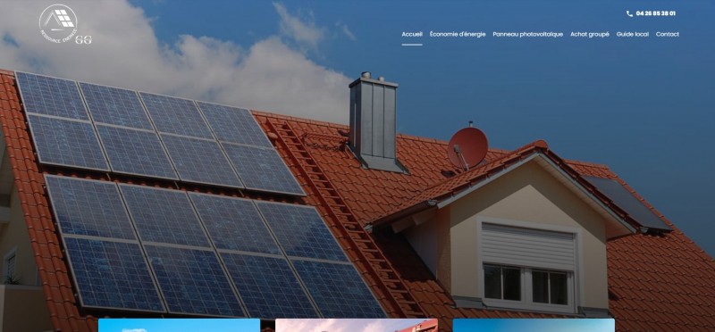 Création d’un site pour Ressource Énergie : Installateur de panneaux solaires à Montpellier 