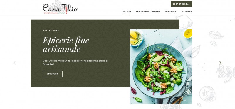 Création d’un site web pour Castilio, épicerie fine italienne à Prayssac près de Cahors