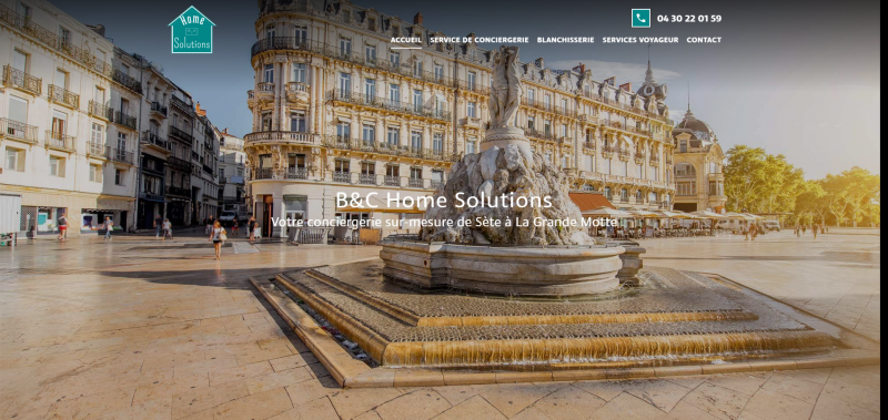 Création d’un site internet pour Home Solutions, conciergerie de location saisonnière à Montpellier 